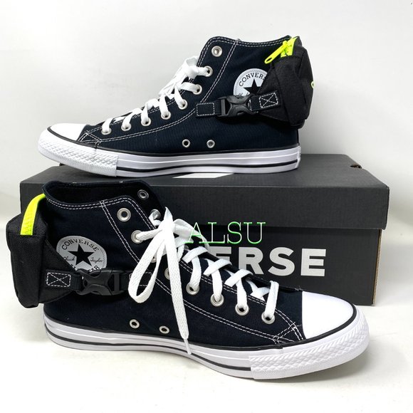 Converse Chuck Taylor AS High Top Buckle Black Men's Size 10 10.5 168261C - Picture 5 of 11